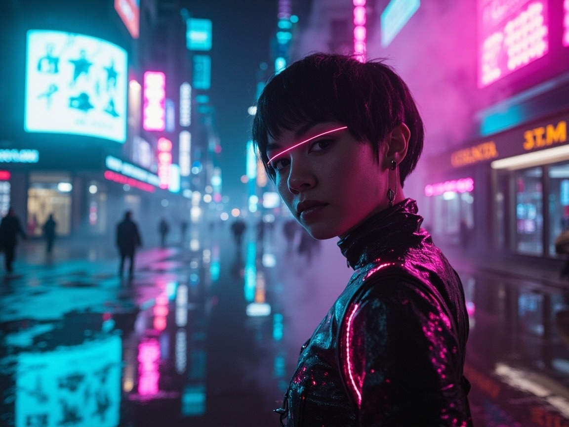 AI赛博夜城写真